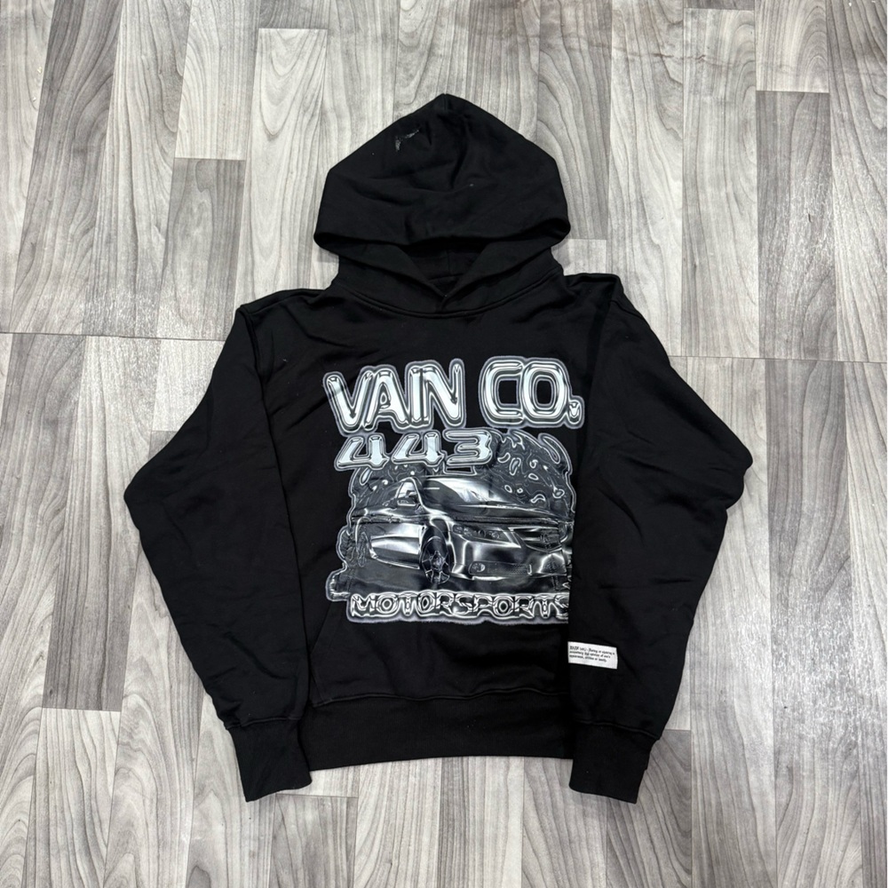 Black Graphic Hoodie